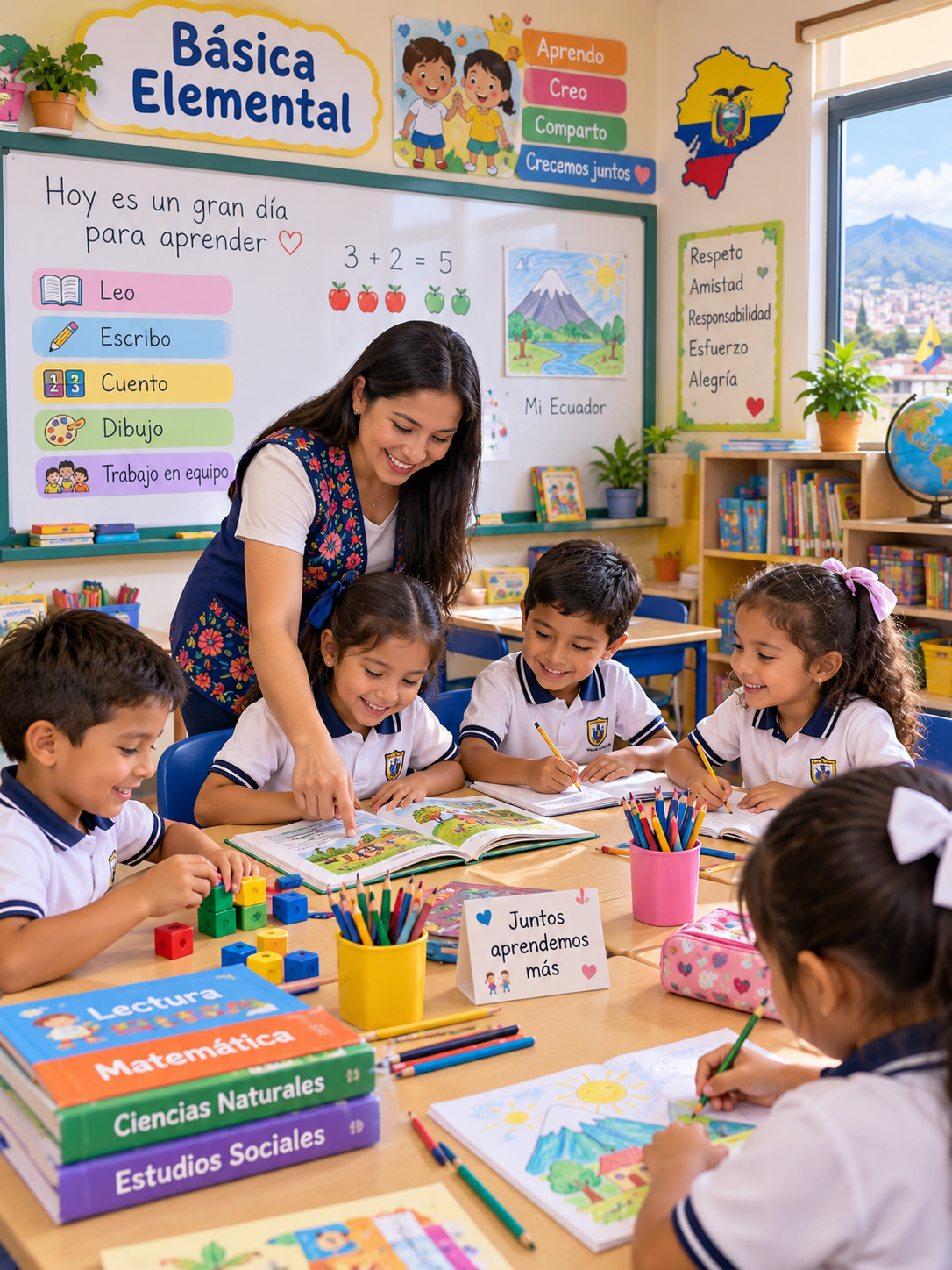 Niños en actividades educativas